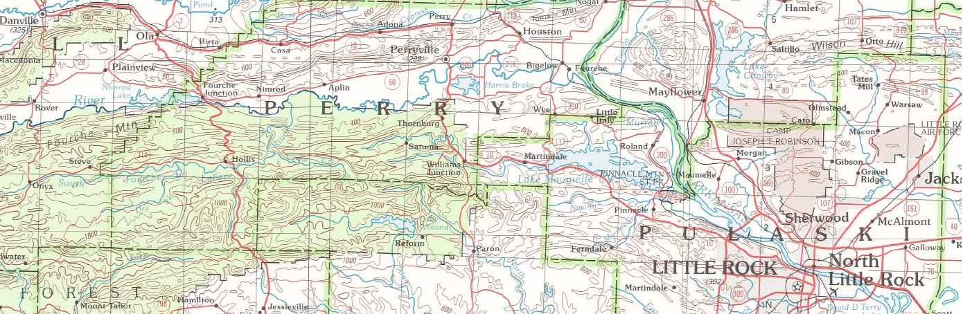 Long Branch topographic map, elevation, terrain